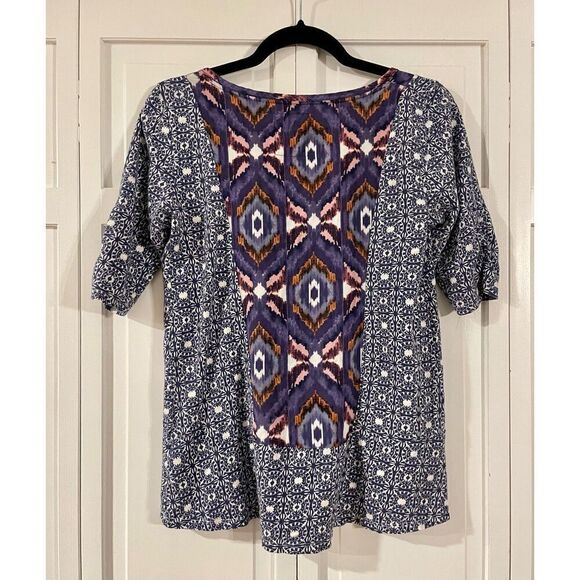 Anthropologie akemi & kin printed embroidered top s - Picture 6 of 10